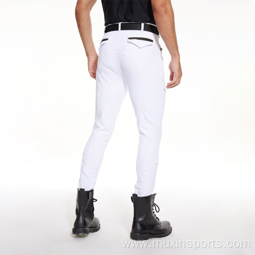 In Stock Equestrian Clothes White Breeches Men